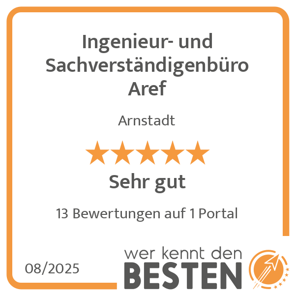 Ingenieur- und Sachverständigenbüro Aref in Arnstadt - Logo