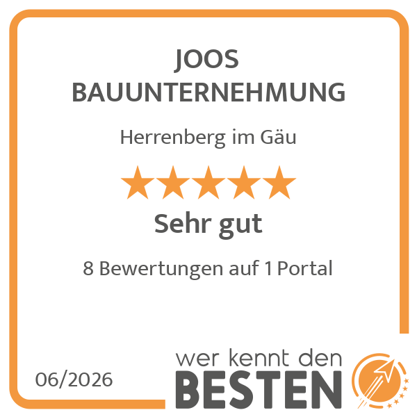 JOOS BAUUNTERNEHMUNG - werkenntdenBESTEN.de Qualit …