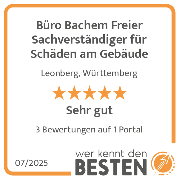 Büro Bachem Freier Sachverständiger für Schäden am Gebäude in Leonberg in Württemberg - Logo