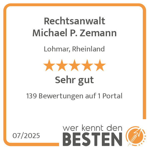 Rechtsanwalt Michael P. Zemann in Lohmar - Logo