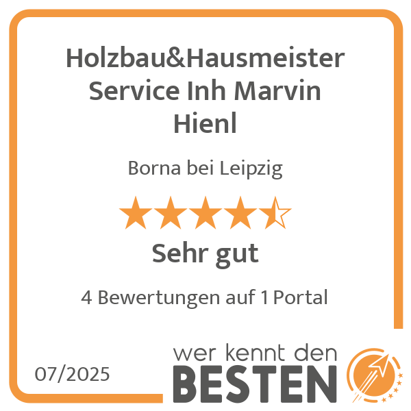 Holzbau&Hausmeister Service Inh Marvin Hienl in Borna Stadt - Logo