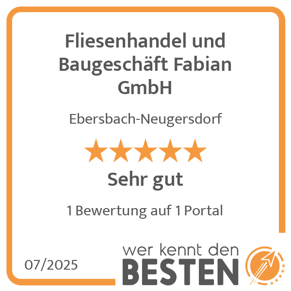 Fliesenhandel und Baugeschäft Fabian GmbH in Ebersbach-Neugersdorf - Logo