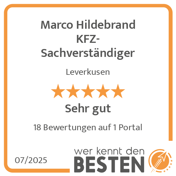 Marco Hildebrand KFZ-Sachverständiger in Leverkusen - Logo