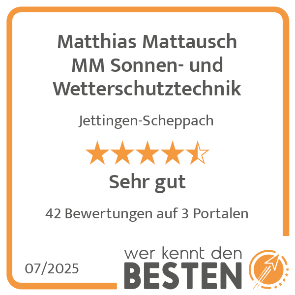Matthias Mattausch MM Sonnen- und Wetterschutztechnik in Jettingen Scheppach - Logo