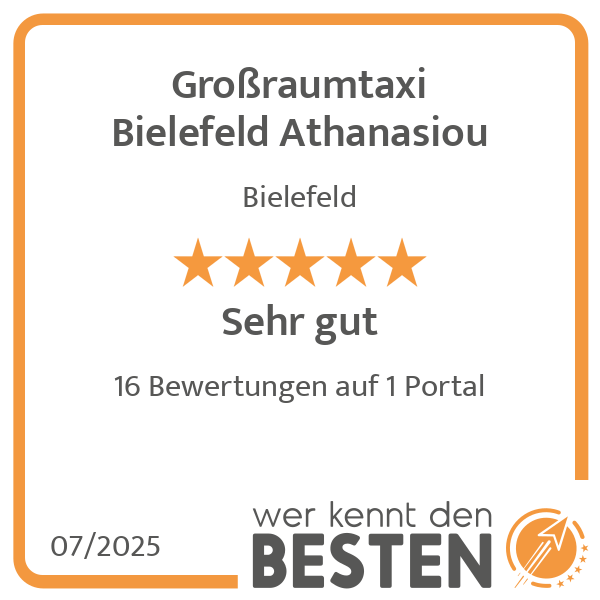 Großraumtaxi Bielefeld Athanasiou in Bielefeld - Logo