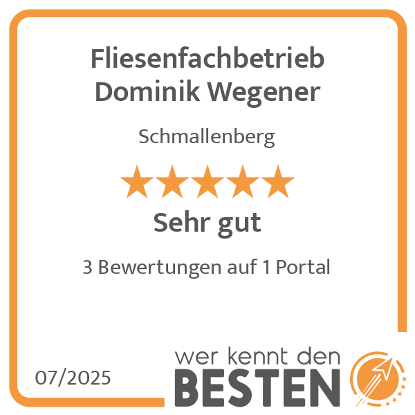 Fliesenfachbetrieb Dominik Wegener in Schmallenberg - Logo