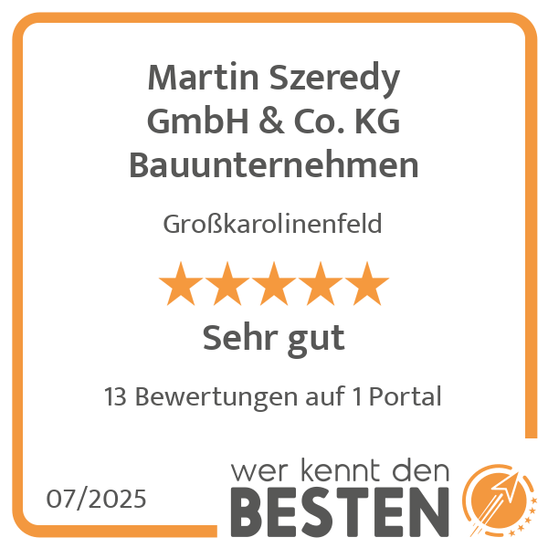 Martin Szeredy GmbH & Co. KG Bauunternehmen in Großkarolinenfeld - Logo