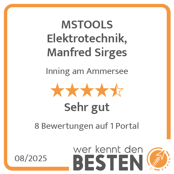 MSTOOLS Elektrotechnik, Manfred Sirges in Inning am Ammersee - Logo MSTOOLS Elektrotechnik, Manfred Sirges in Inning am Ammersee - Logo