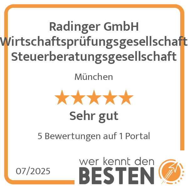 Radinger GmbH Wirtschaftsprüfungsgesellschaft Steuerberatungsgesellschaft in München - Logo