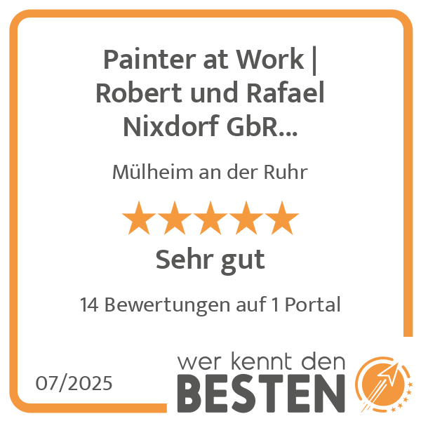 Painter at Work Robert und Rafael Nixdorf GbR Malermeisterbetrieb in Mülheim an der Ruhr - Logo