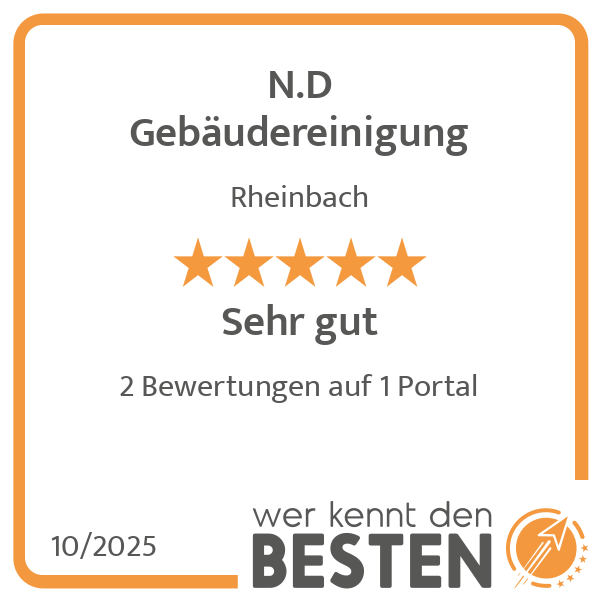N.D Gebäudereinigung - werkenntdenBESTEN.de Qualit … N.D Gebäudereinigung - werkenntdenBESTEN.de Qualit …