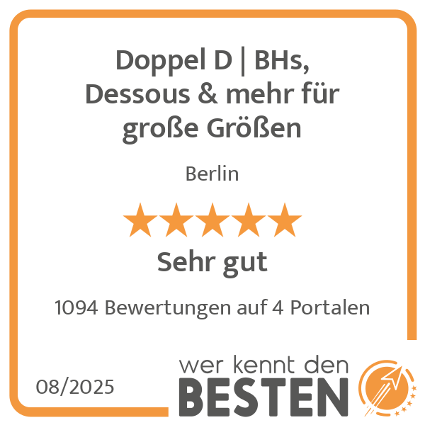 Doppel D BHs, Dessous & mehr für große Größen in Berlin - Logo