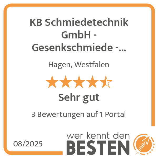 KB Schmiedetechnik GmbH -Gesenkschmiede -Umformtechnik in Hagen in Westfalen - Logo