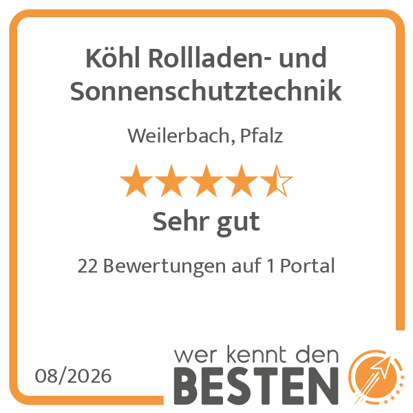 Köhl Rollladen- und Sonnenschutztechnik - werkennt …