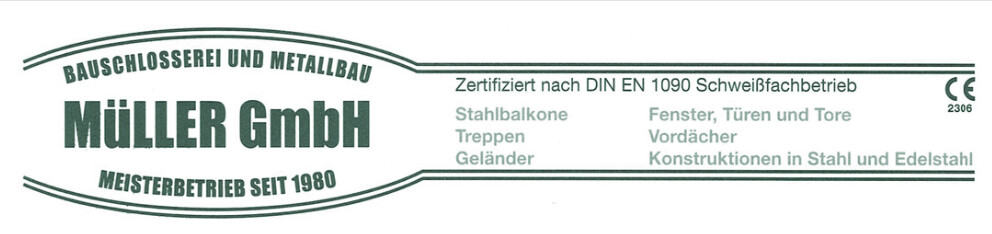 Logo von Bauschlosserei und Metallbau Müller GmbH