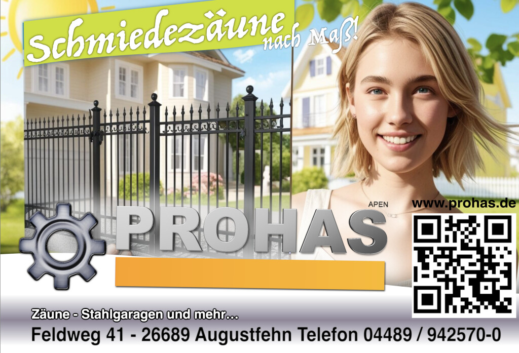 PROHAS Apen - Tore Zäune Stahlgaragen - Werbung.pn …