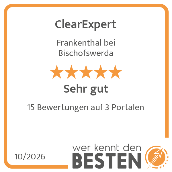 ClearExpert - werkenntdenBESTEN.de Qualitätssiegel