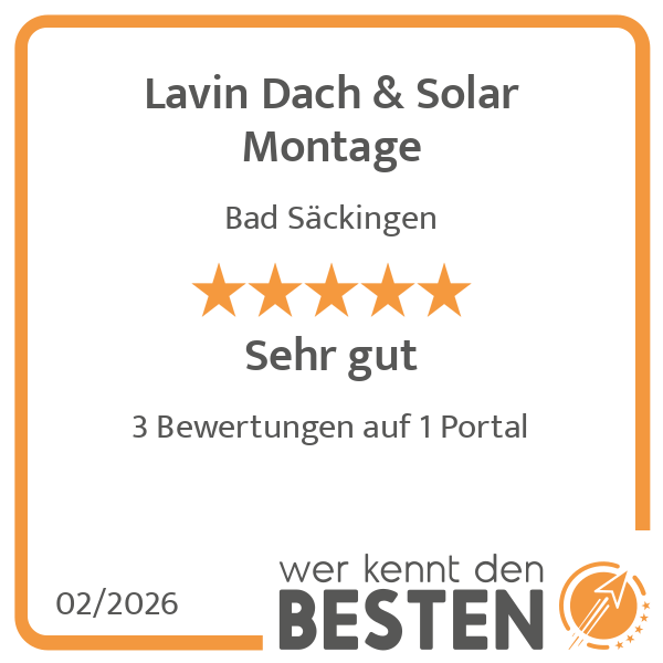 Lavin Dach & Solar Montage - werkenntdenBESTEN.de  …