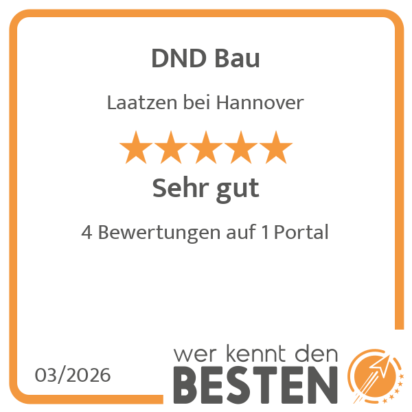 DND Bau - werkenntdenBESTEN.de Qualitätssiegel