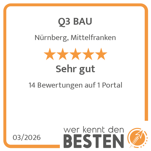 Q3 BAU - werkenntdenBESTEN.de Qualitätssiegel