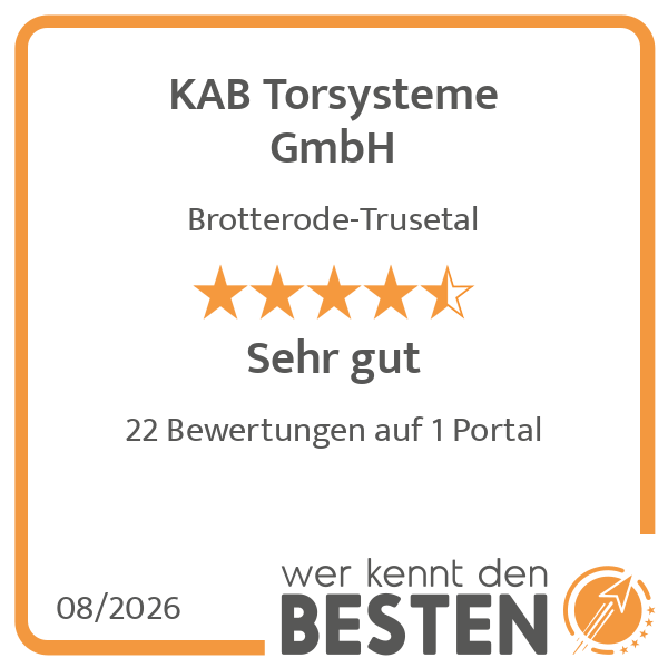 KAB Torsysteme GmbH - werkenntdenBESTEN.de Qualitä …