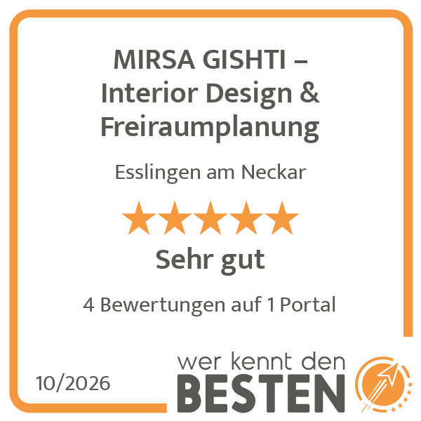 MIRSA GISHTI – Interior Design & Freiraumplanung - …
