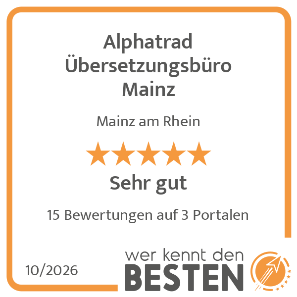 Alphatrad Übersetzungsbüro Mainz - werkenntdenBEST …