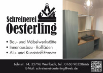 Schreinerei Oesterling Inh.  Sebastian Schade