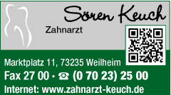 Zahnarzt Sören Keuch in Weilheim an der Teck - Logo