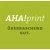 Logo AHA!Print Großformat Digitalduck & Werbetechnik