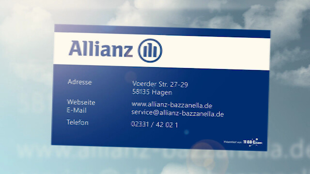 Allianz Generalvertretung Bazzanella Harald Wittek Hagen Offnungszeiten Telefon Adresse