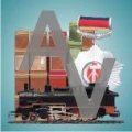Logo Antikhandel und Modelleisenbahn A & V