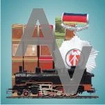 Logo Antikhandel und Modelleisenbahn A & V