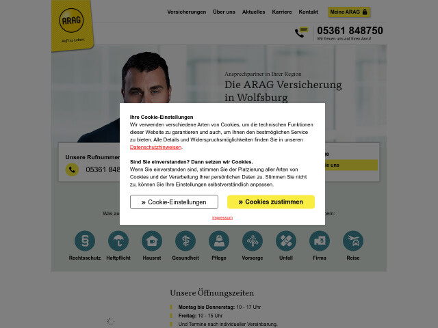 Arag Se Hauptgeschaftsstelle Wolfsburg Peine Wolfsburg Offnungszeiten Telefon Adresse
