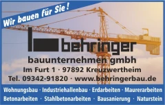 Behringer Bauunternehmen GmbH Kreuzwertheim