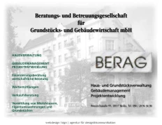 BERAG Beratungs- u. Betreuungsges. für Grundstücks- u. Gebäudewirtschaft mbH Berlin
