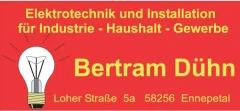 Logo Bertram Dühn Elektrotechnik und Installation