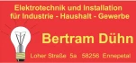 Logo Bertram Dühn Elektrotechnik und Installation