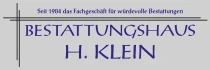 Logo Bestattungshaus H. Klein