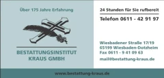 Bestattungsinstitut Kraus GmbH Wiesbaden