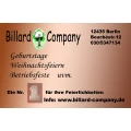 Billard Company Salon Treptow Frank Friedrich Berlin