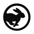 Logo black rabbit Maylin Zukunft
