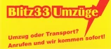 Logo Blitz33 Umz&uuml;ge & Transport Yalcin Tura