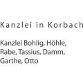 BOHLIG H&Ouml;HLE RABE TASSIUS DAMM GARTHE OTTO Rechtsanw&auml;lte Notar Fachanw&auml;lte Korbach