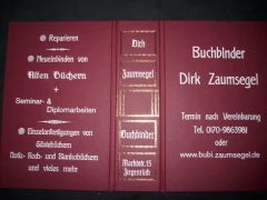 Buchbinder Dirk Zaumsegel Ziegenrück
