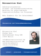 B&uuml;roservice Hiel Berlin