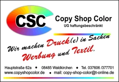 CSC Copy Shop Color UG haftungsbeschränkt Waldkirchen, Vogtland