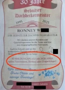 Dachdeckermeister Ronney Weis Sebnitz