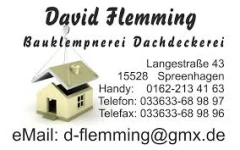 David Flemming Dachdeckerbetrieb Spreenhagen