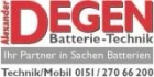 Logo Degen Alexander Batterietechnik